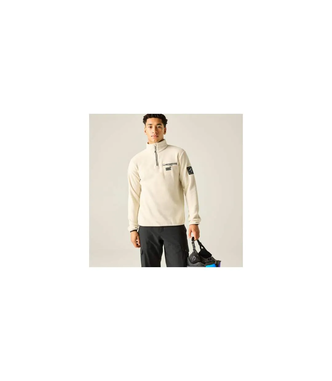 Mens Affinity Mountain Fleece Top Almond Milk Dare 2B-1