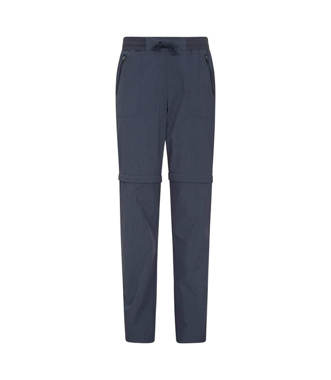 Womens/ladies Explorer Zip-off Hiking Trousers Navy Mountain Warehouse-1
