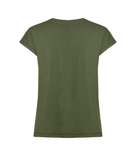 Clique Womens/Ladies Fashion T-Shirt (Army Green)