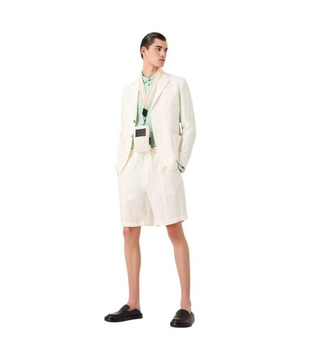 Mens Plain Shorts White Emporio Armani