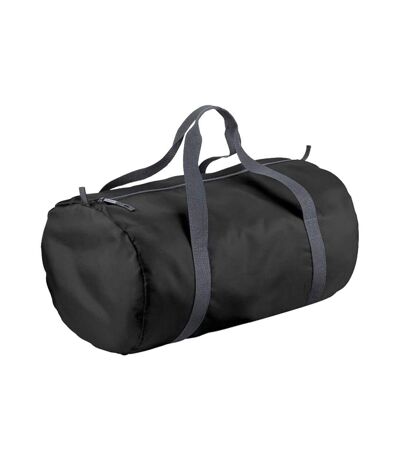 BagBase Packaway Barrel Bag / Duffle Water Resistant Travel Bag (32 Litres) (Black/Graphite) (One Size) - UTPC2116