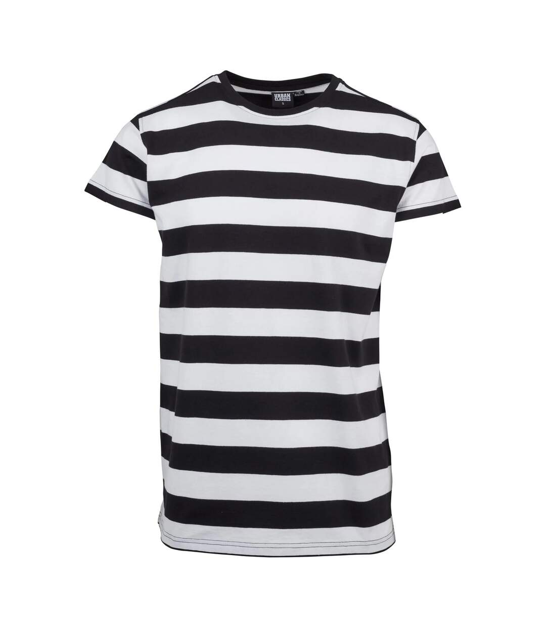 T-shirt Motif/style Rayures En Blocs Homme Noir Blanc Urban Classics-1