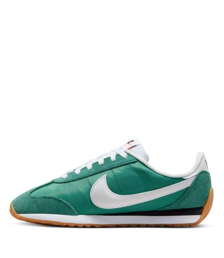 Womens/ladies Waffle Debut Suede Wedge Trainers Evergreen Nike
