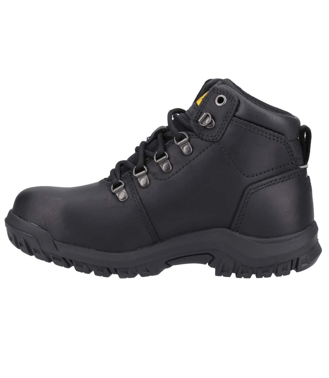 Womens/ladies Mae Grain Leather Safety Boots Black Caterpillar-3
