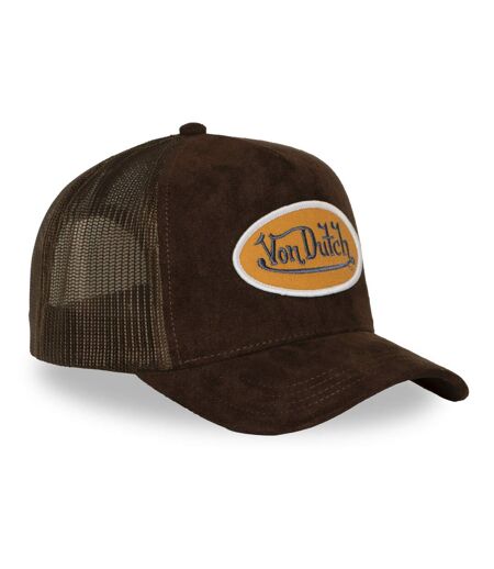 Casquette trucker filet en suédine avec patch Fur Ganache Vondutch