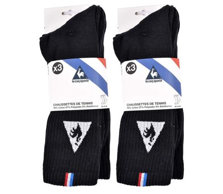 Chaussettes Homme LE COQ SPORTIF Pack de 6 9354 NOIR