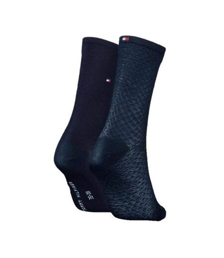 Chaussettes Motif/style Uni Femme Bleu Marine Tommy Hilfiger