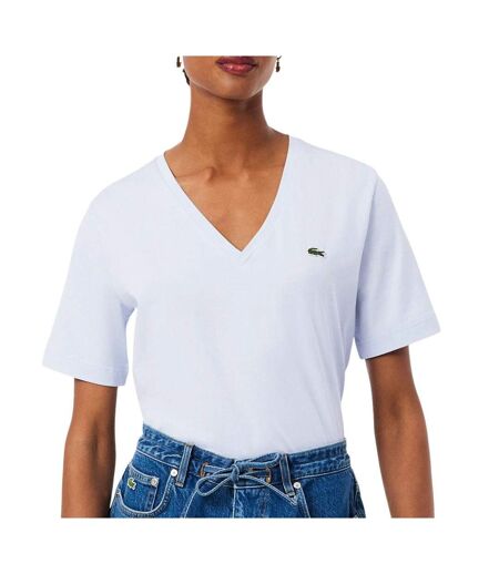 T-Shirt bleu femme lacoste relaxed