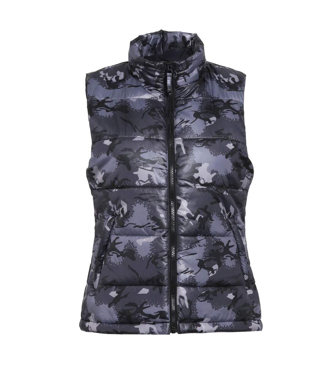 Gilet doudoune sans manches Femme - TS15F - gris camo