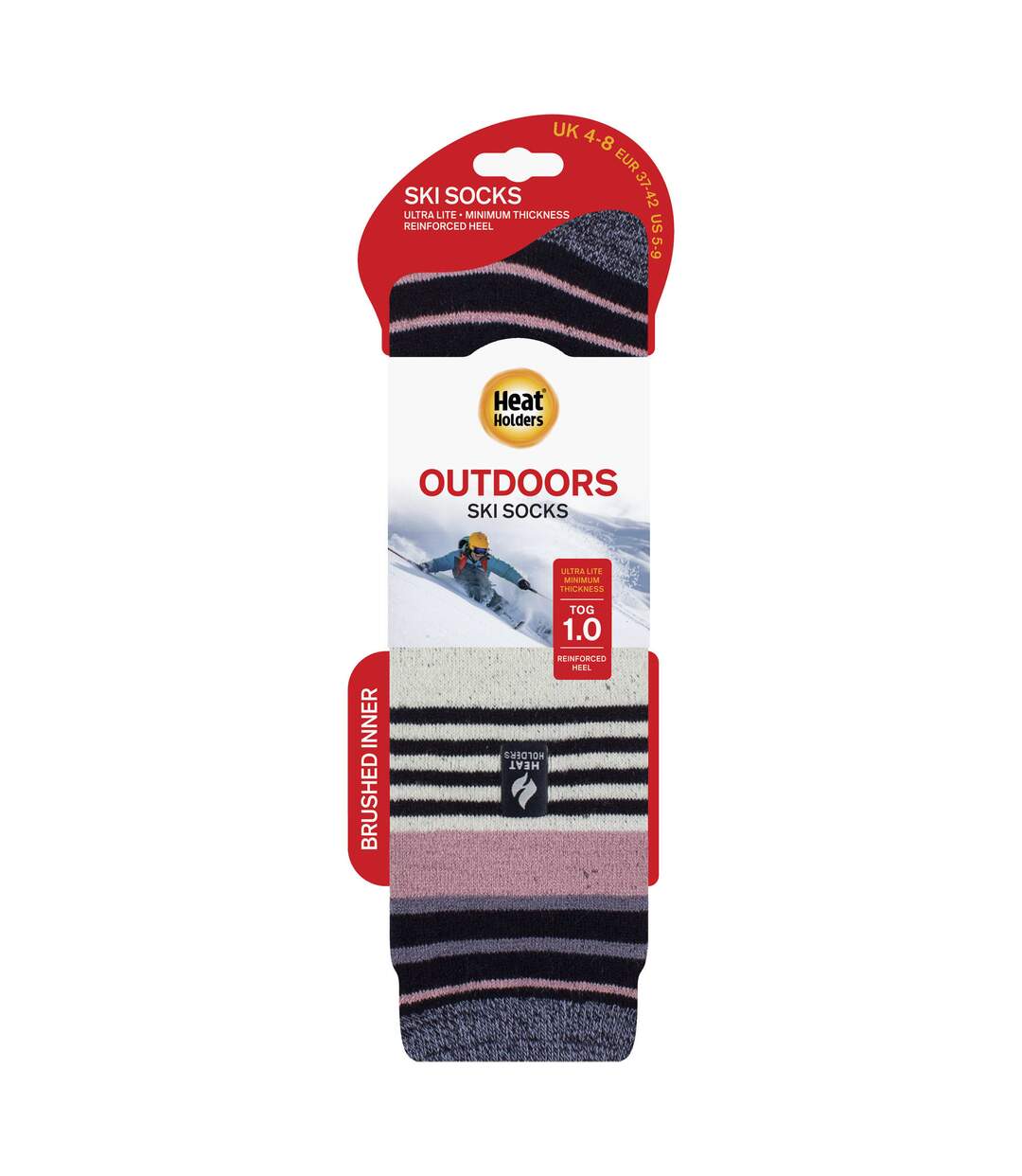 Chaussettes de ski d'hiver thermiques fines Ultra Lite pour femme-2