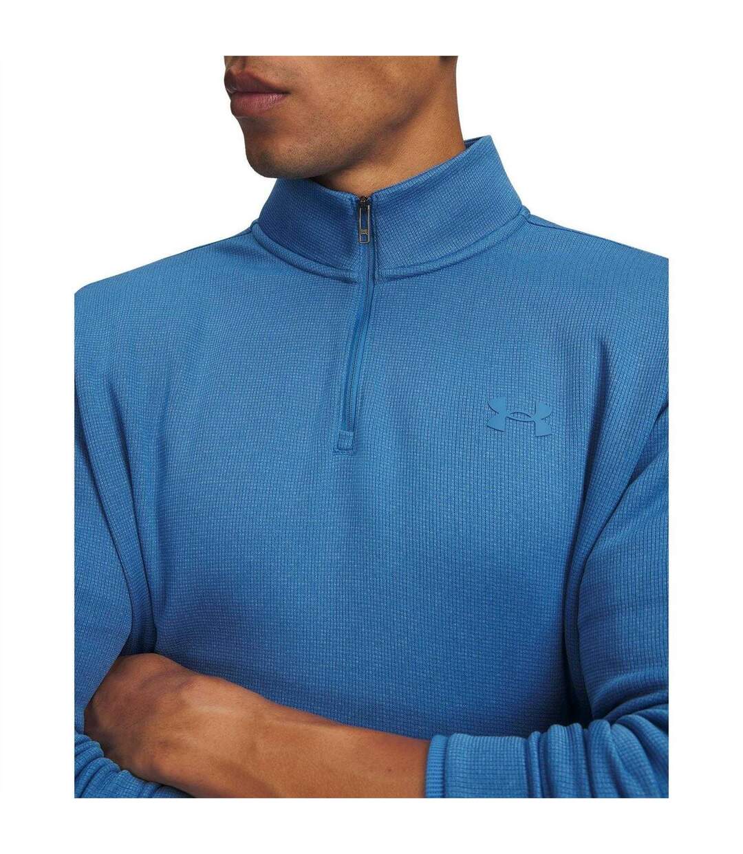 Mens Sweater Top Aegean Blue Under Armour-3