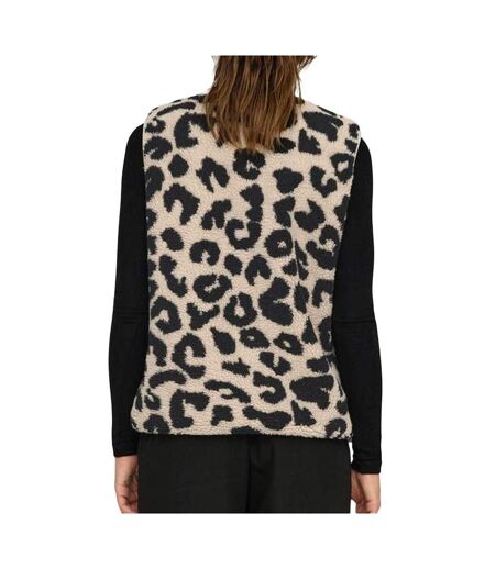 Gilet beige/noir femme only baby teddy