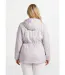 Parka zippée pressionnée, effet satiné-2