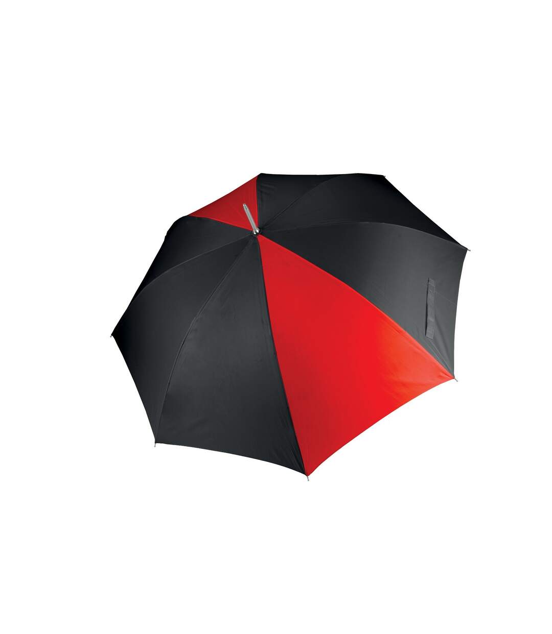 Parapluie canne à ouverture automatique adulte unisexe taille unique noir/rouge Kimood-1