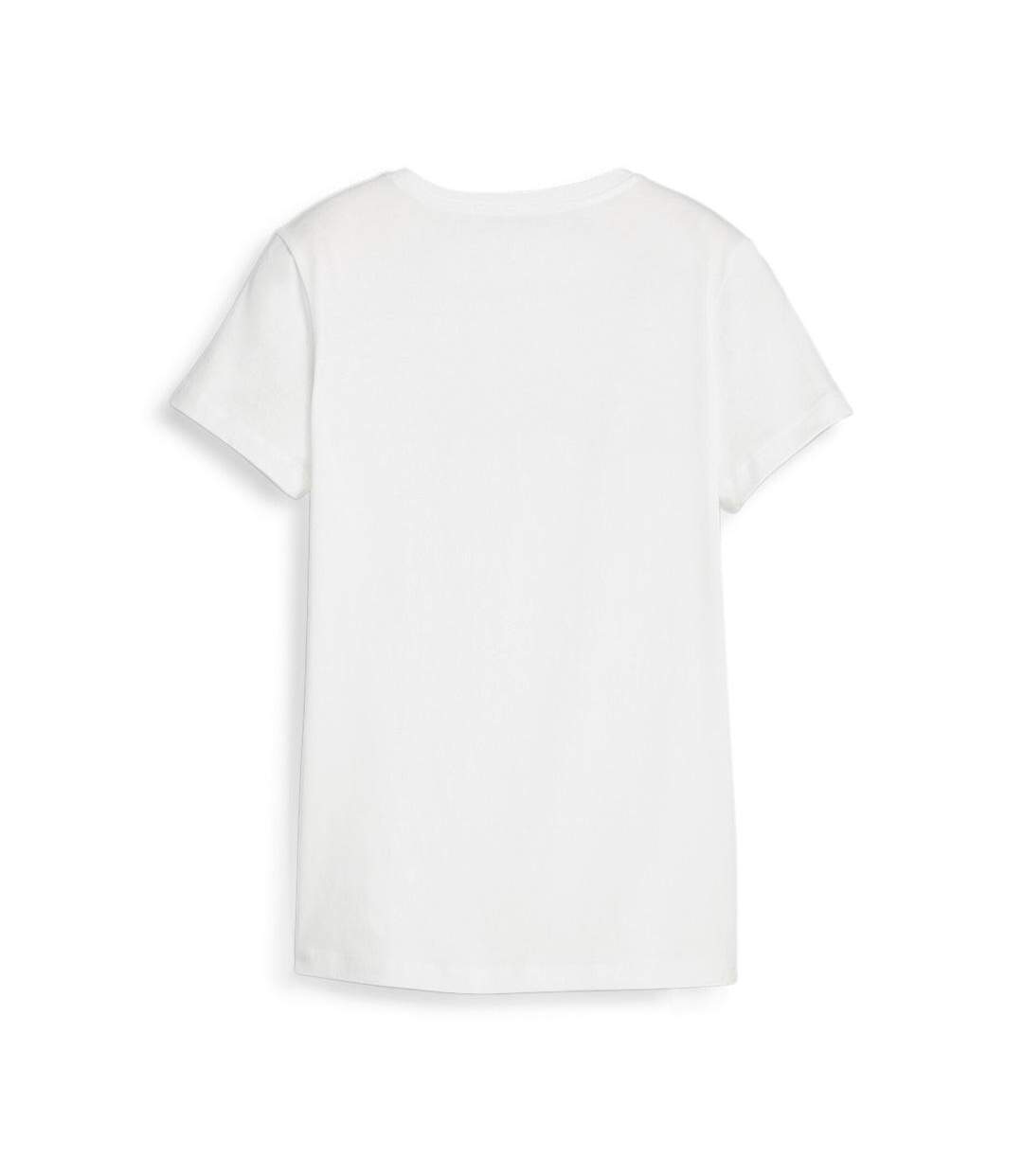 T-shirt blanc/noir femme puma essential - l-2