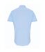 Premier Mens Poplin Stretch Short-Sleeved Shirt (Pale Blue) - UTPC6055
