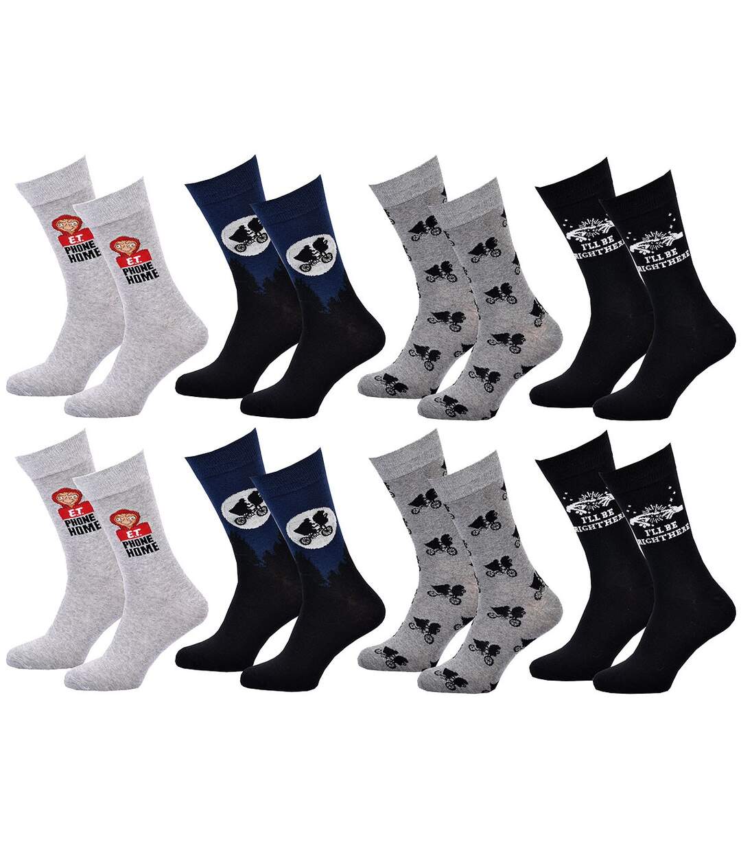 Chaussettes Pack HOMME E.T L'EXTRATERRESTRE Pack de 8 Paires 1687