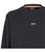 Mens Wesmallcrew Logo Sweatshirt Black Boss-4