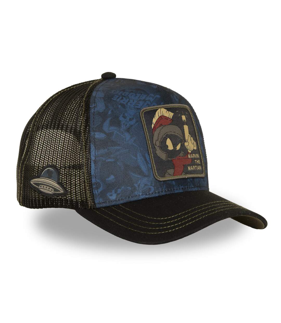 Casquette trucker avec filet et patch Looney Tunes Marvin Capslab-4