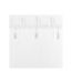 Rideau Voilage à Passants Dalia 140x240cm Blanc