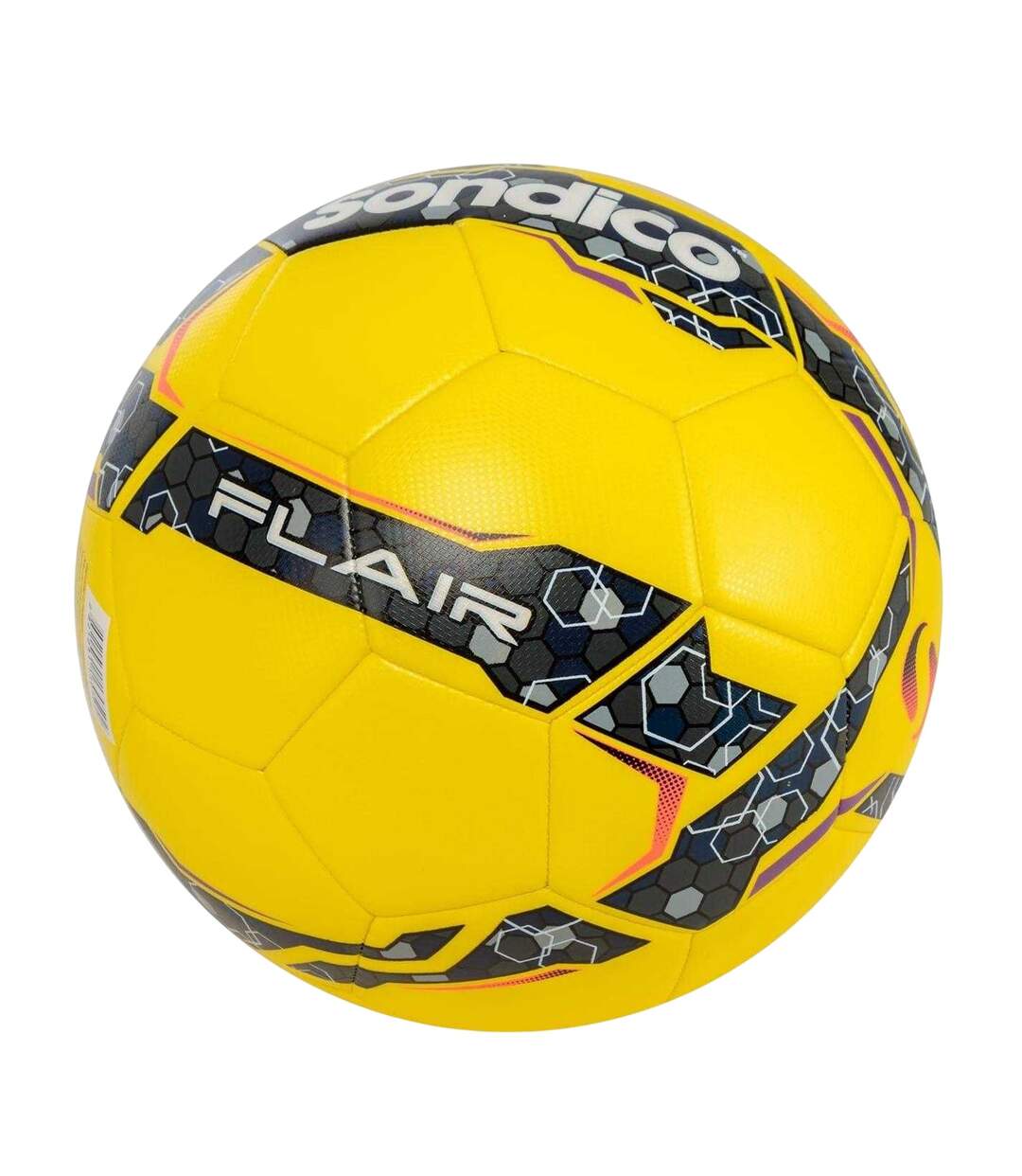Ballon De Foot Flair Taille 5 Jaune Noir Sondico-3