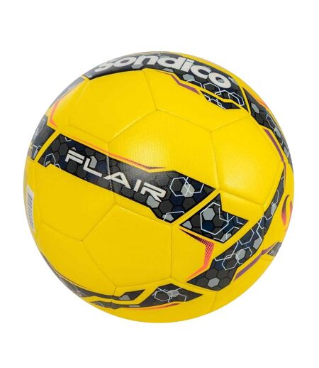 Ballon De Foot Flair Taille 5 Jaune Noir Sondico
