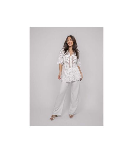 Chemise en crochet manches courtes OGANE - Dona X Lisa