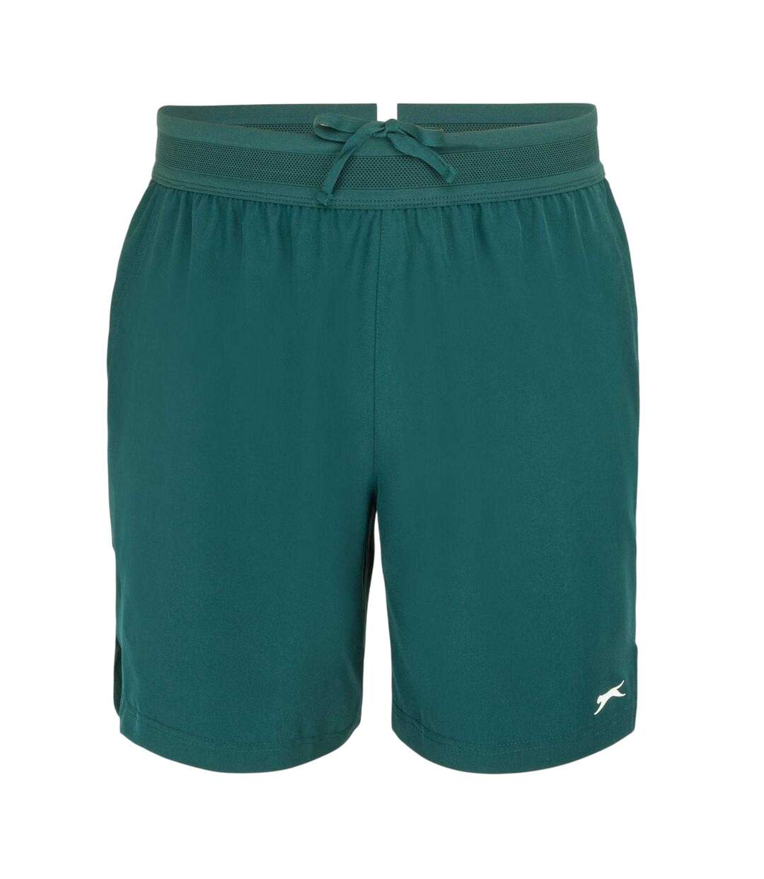 Mens Tech Contrast Tennis Shorts Forest Green Slazenger-1