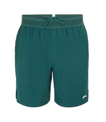 Mens Tech Contrast Tennis Shorts Forest Green Slazenger