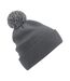 Beechfield - Bonnet SNOWSTAR (Gris foncé / Gris clair) - UTRW8435