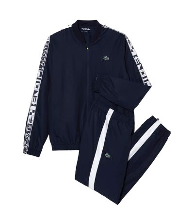 Mens Stripe Logo Tennis Sweatsuit Navy Lacoste