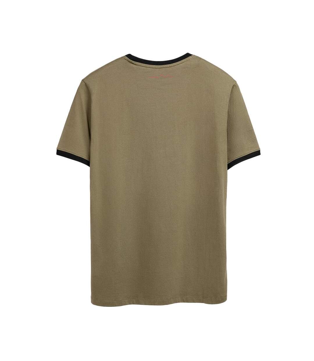 T-Shirt kaki homme teddy smith tee 2-2