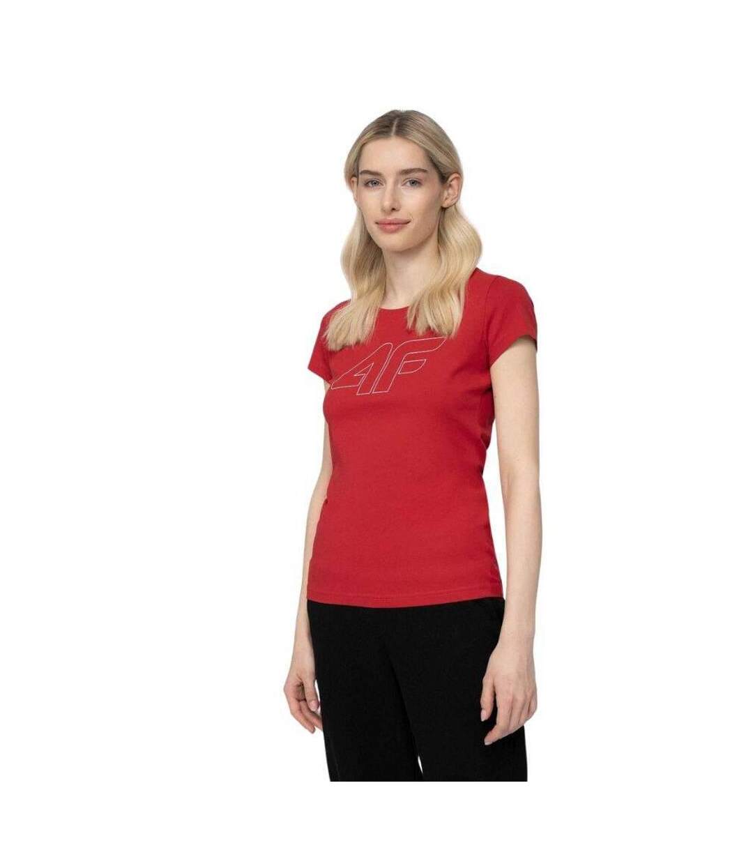 T-shirt H4z22 Femme Rouge 4F-1