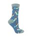 Miss Sparrow - Chaussettes Fantaisie Femme Bambou Motif Sirènes Douces-1