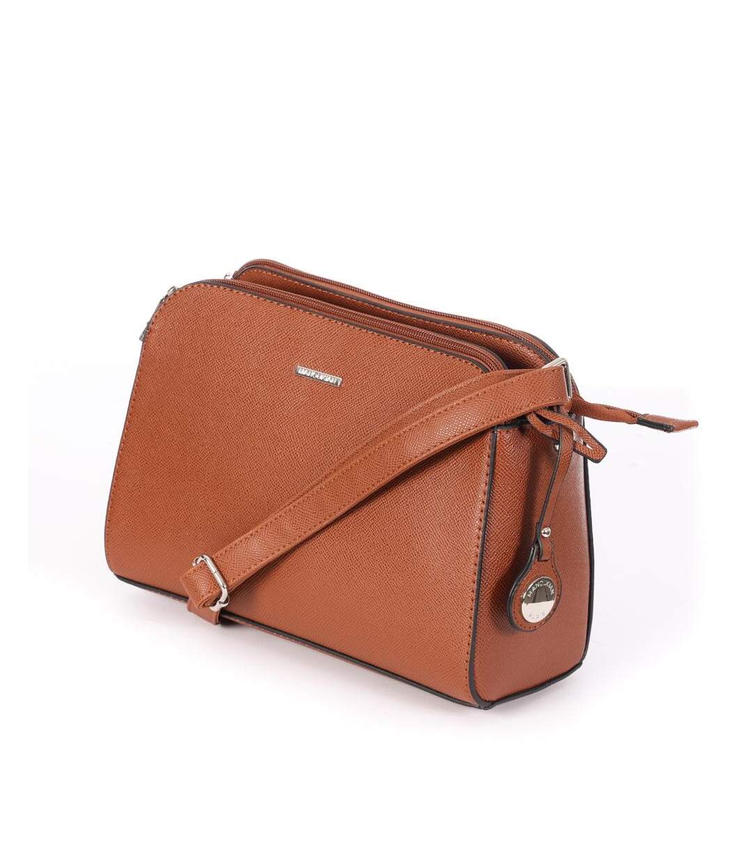 Sac à bandoulière camel femme manoukian olivia-3