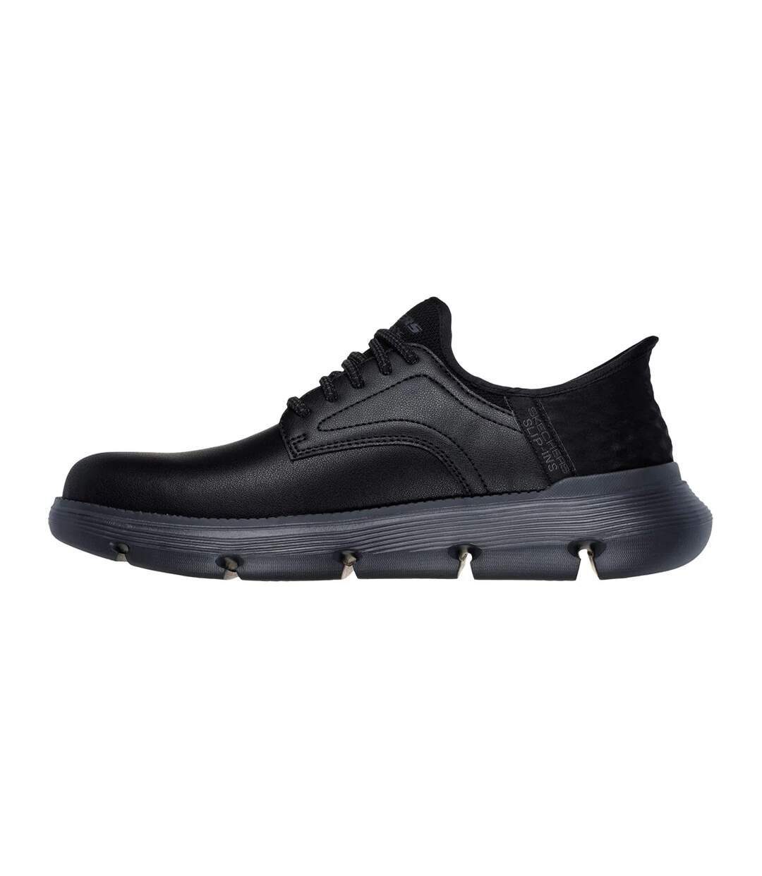 Mens garza duran leather trainers black Skechers-2