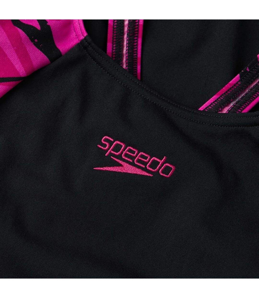 Maillot de bain 1 pièce hyperboom splice femme noir / rose Speedo-3
