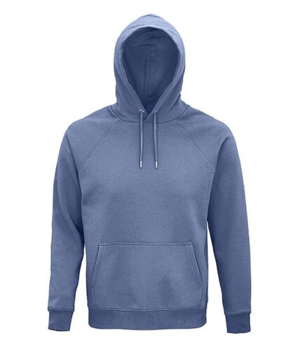 Sweat shirt à capuche poche kangourou - Unisexe - 03568 - bleu
