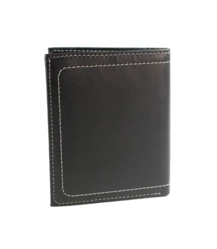 Mens isaac leather wallet one size black Eastern Counties Leather