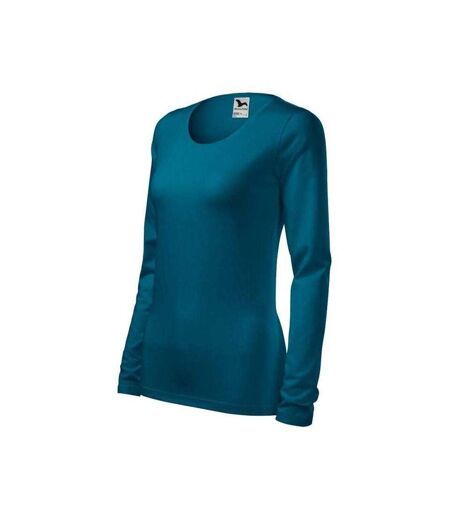 T-shirt Manches Longues Femme Vert Foncé Malfini