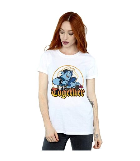 Disney T-shirt boyfriend en coton Onward In It Together pour femmes et hommes (Blanc) - UTBI42384