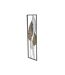 Déco Murale Encadrée en Métal Foglie 99cm Argent & Or-3