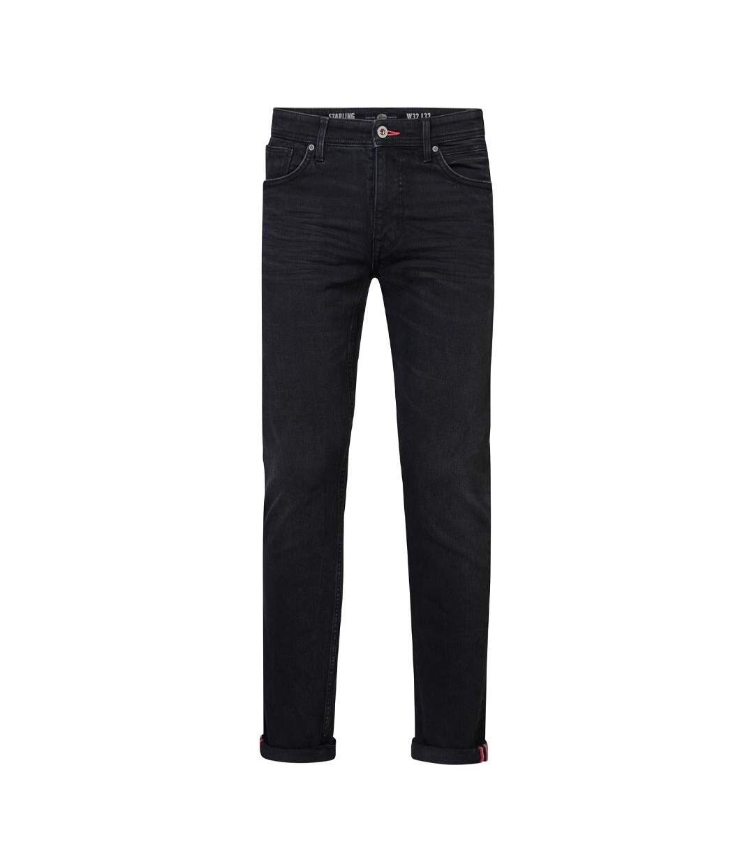 Jean droit noir homme petrol industries starling-lud-3