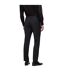 Mens Leon Straight Leg Trousers Black Boss-3