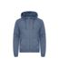 Mens Miami Pro Hoodie Steel Blue Clique-1