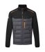 Mens Baffled Hybrid Jacket Black Portwest-1