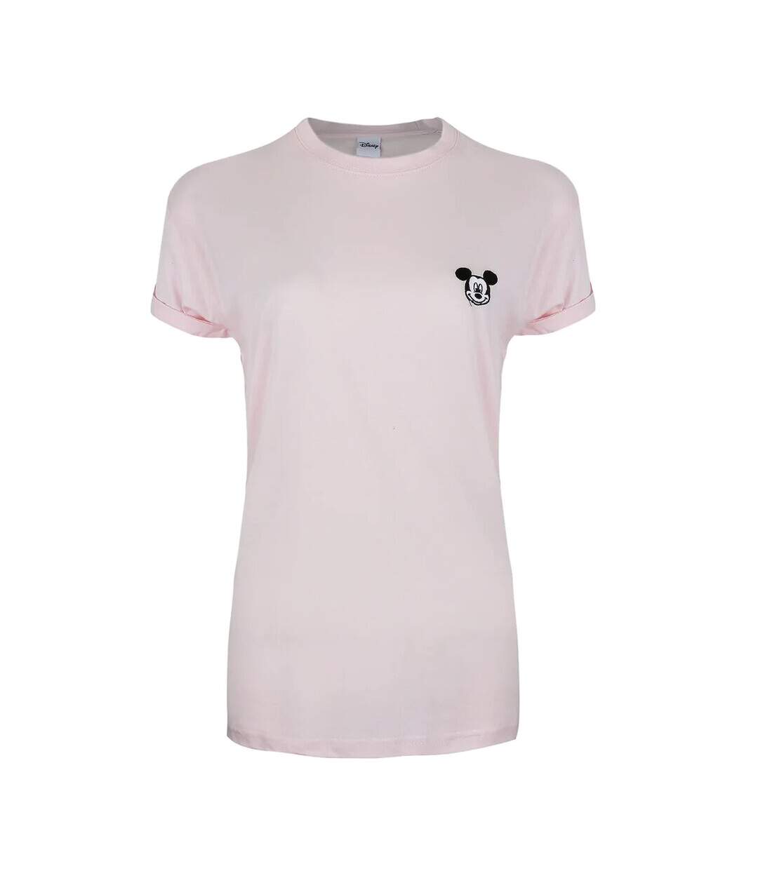 Disney Womens/Ladies Mickey Mouse Face T-Shirt (Pale Pink)