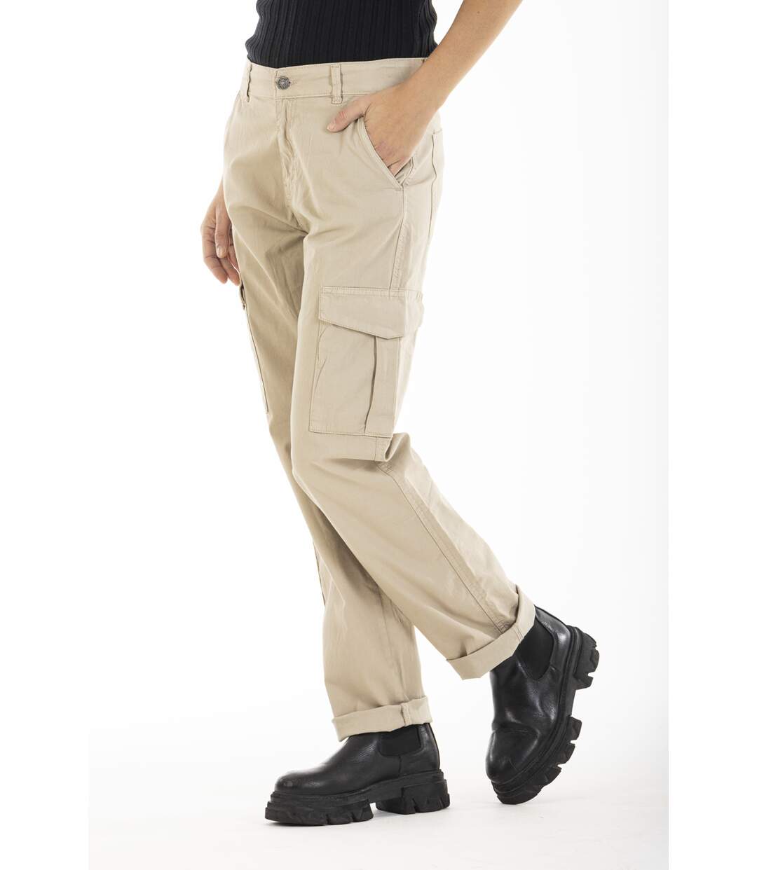 Pantalon stretch coupe cargo BABE 'Rica Lewis'