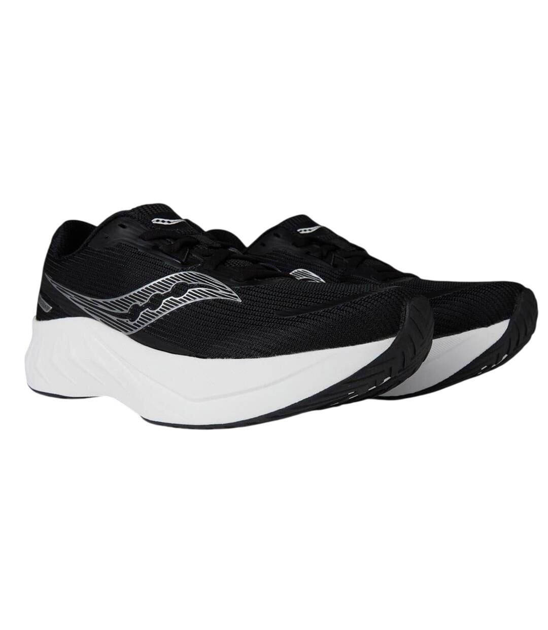 Womens/ladies Tide 2 Shoes Black White Saucony-4