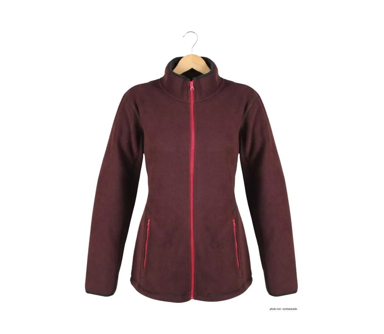 Veste Polaire Femme Balkan1 Bordeaux - Ultra Chaude (Mayflower)-2